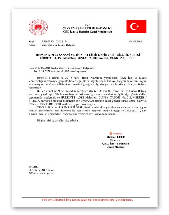 Certificates and Authorisations