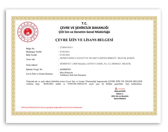 Certificates and Authorisations